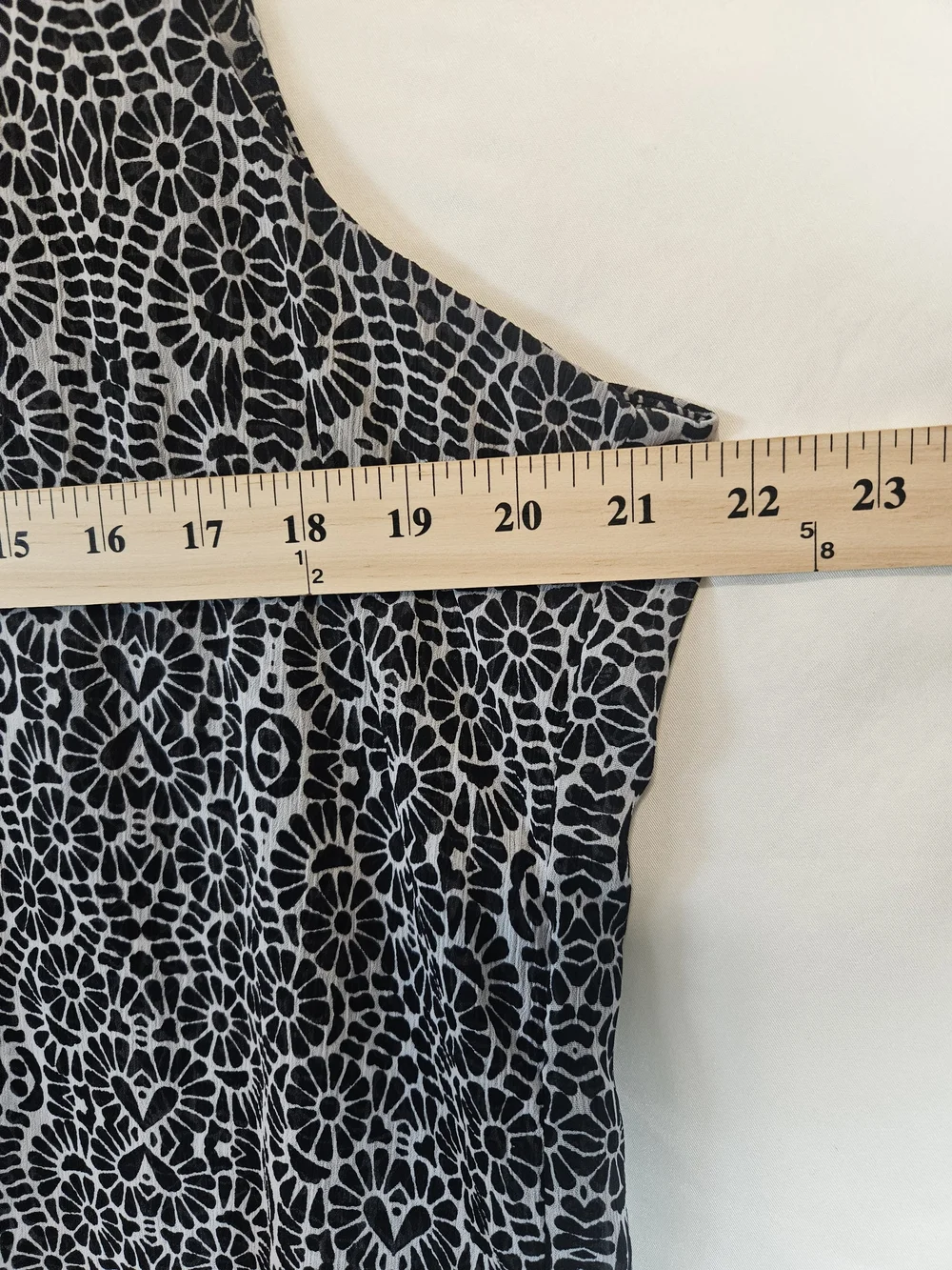 Fever Black & White Floral Pattern Sleeveless Top Cocktails Whimsigoth Fairycore